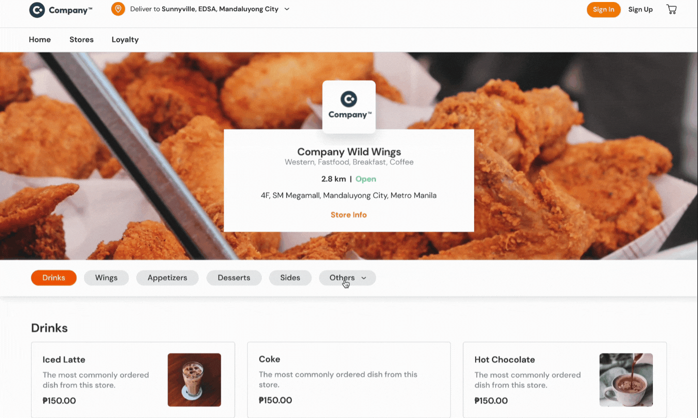 Enhanced Web Store Look